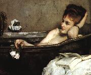 Alfred Stevens The Bath (san06) France oil painting artist